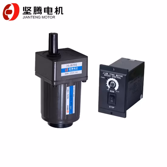 60mm 90mm 104mm 3-250W Asynchronous Single Phase/Three Phase Electric Induction AC/DC Gear Motor with Brake Reduction Box Spead Controller Damping Motor